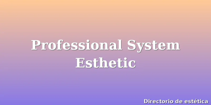 Professional System Esthetic